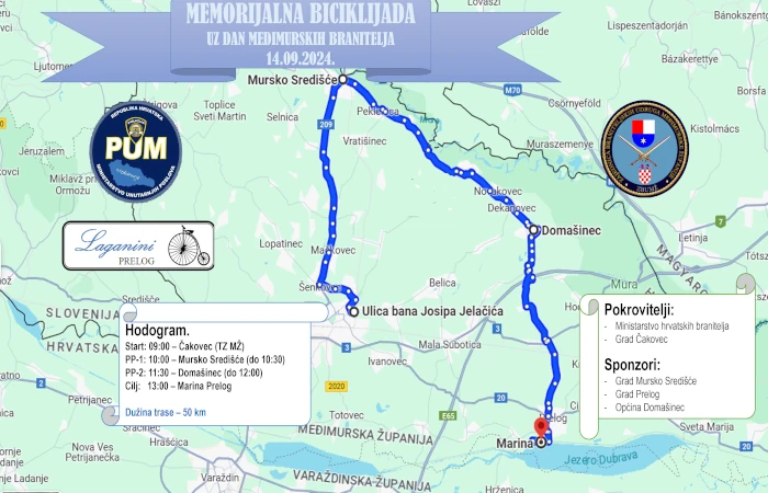 Memorijalna biciklijada u povodu Dana Međimurskih branitelja